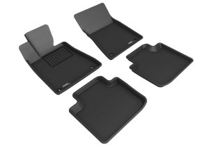 Lexus GS Floor Mat Set - Front + Rear - 3D MAXpider - KAGU - Black - `05-`11 Lexus GS Floor Mat Set - Front + Rear - 3D MAXpider - KAGU - Black - `05-`11
